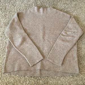 Uniqlo Souffle Yarn Mock Neck Sweater